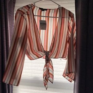 Forever 21 Front Tie Shirt